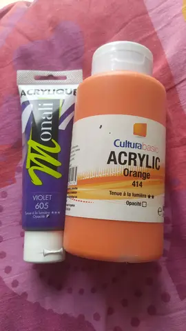 peinture acrylique faible opacité