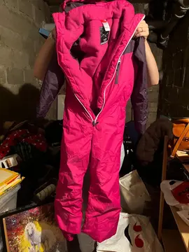 Combinaison de ski rose 8 ans