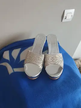 sandales argenté