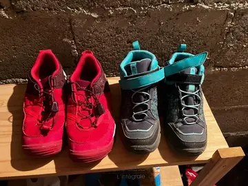 Chaussures de marche taille 36 et 34