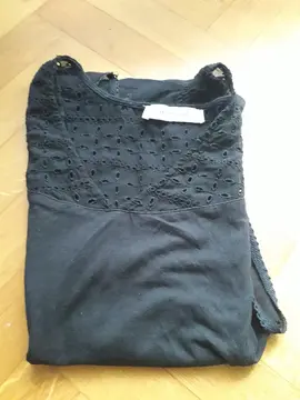 T-shirt noir Promod T38