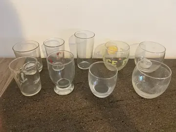 Lot de verres dépareillés