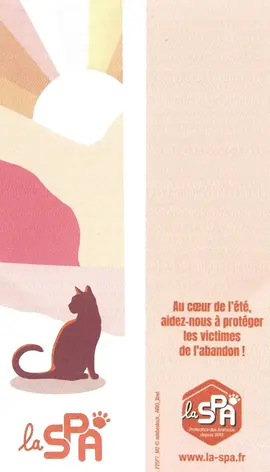 Marque page SPA avec un chat