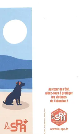 Marque page SPA avec un chien