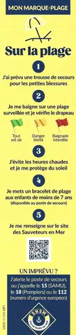 Marque page les sauveteurs en mer