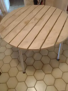 table ronde de jardin/terrasse