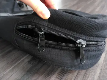 housse de contrebasse zipper cassé