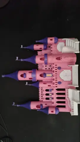 chateau rose pour petite fille