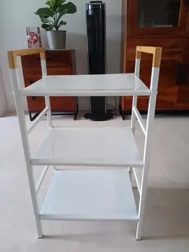 Desserte de cuisine en metal et bois
