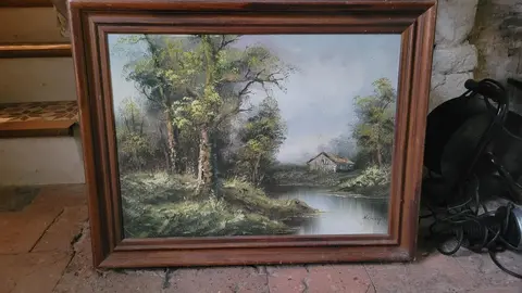 peinture champêtre 72×58 cm
