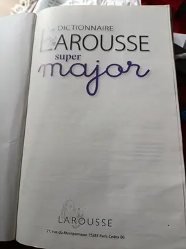 Dictionnaire Larousse super major de 2018
