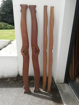 Poutre bois /coté de lit