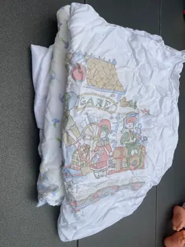 draps, lit, bébé jouet
