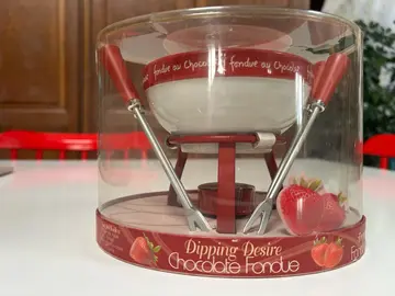 petit service pour fondue au chocolat