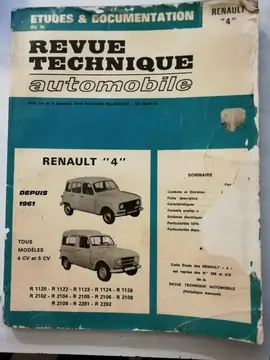 Revue technique automobile Renault 4 de 1977