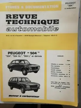 Revue de automobile Peugeot 504 de 1974
