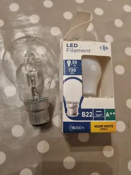 2 ampoules à baïonnette