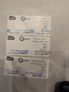 4 tickets paris les gresillon