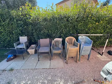 Mobilier de jardin (salon, chaises)
