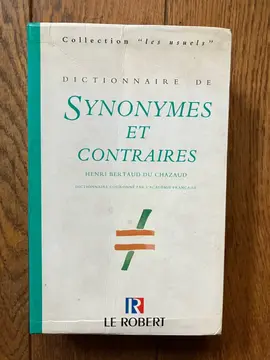 Dictionnaire de synonymes et contraires