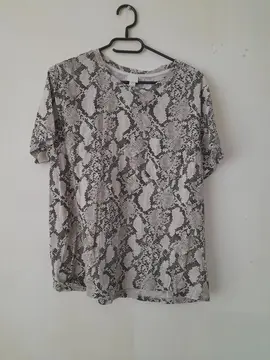Tee-shirt peau de serpent T L