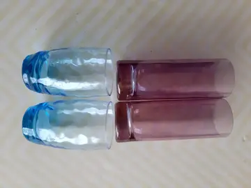 2x 2 verres à jus de fruits