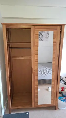 Armoire bois massif 2 portes