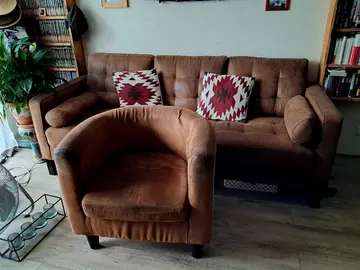 Canapé 3 places et son fauteuil