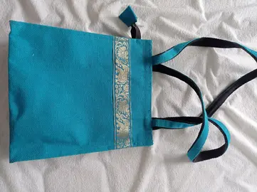 Sac tissé avec fermeture éclair