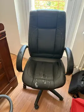 Fauteuil bureau en cuir