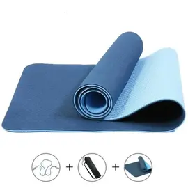 Tapis yoga bleu neuf