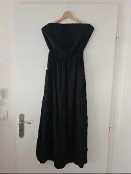 robe bustier noir avec poches