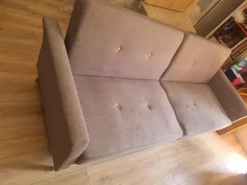 canapé convertible (tâché)