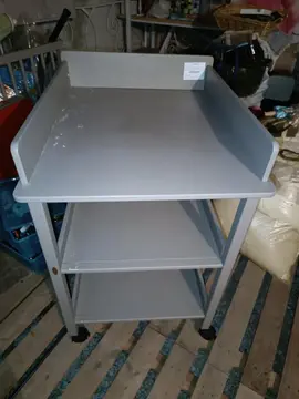table à langer en bois