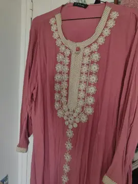 robes orientales abaya XL 2XL rose bleu/vert