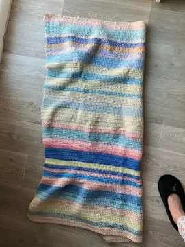 plaid bébé multicolore