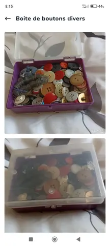 boîte de boutons