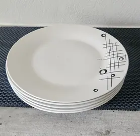 assiettes plates lot de 5