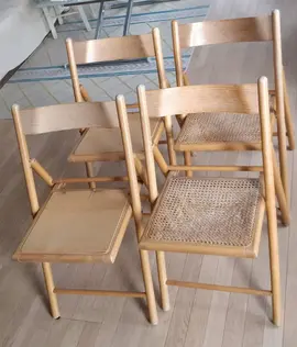 chaises pliantes bois