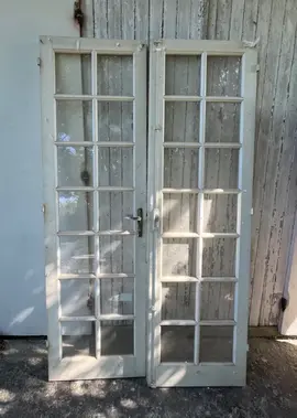 Porte double vitrée
