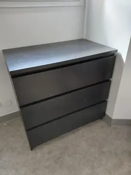commode marron ikea