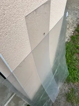 verre synthétique transparent