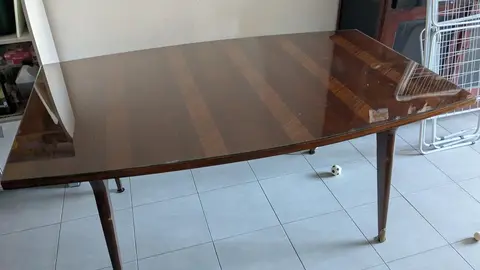 table 160x100 + 3 chaises bois