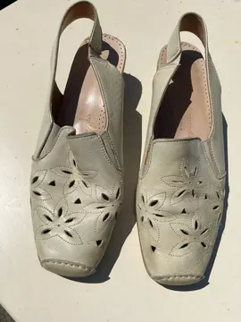 Chaussures cuir confort, coussin d'air, femme, taille 41