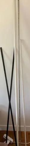 Barre de douche, barre séparation, croisilons métalliques, barre de rideau
