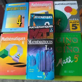livres de mathématiques