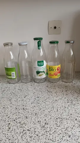 lot de 5 bouteilles à goulot large