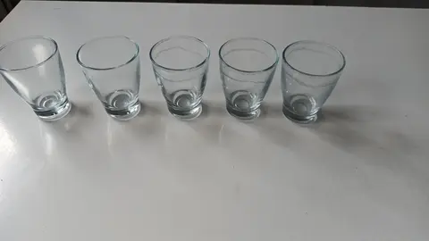 lot de 5 verres de table