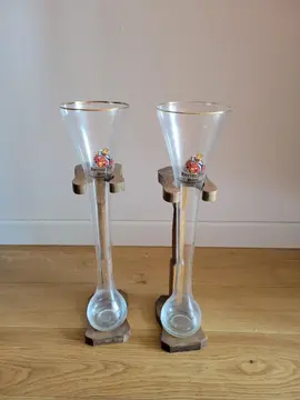 Lot 2 verres pintes à bière