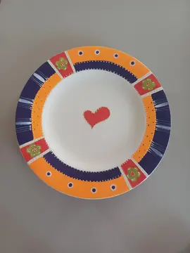 assiette coeur